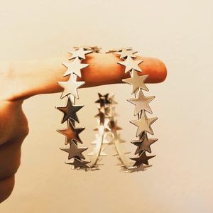 Star Hoop Earrings